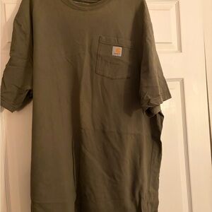 Slightly used Carhartt Men’s 3 XL Olive Green Pocket T-Shirt